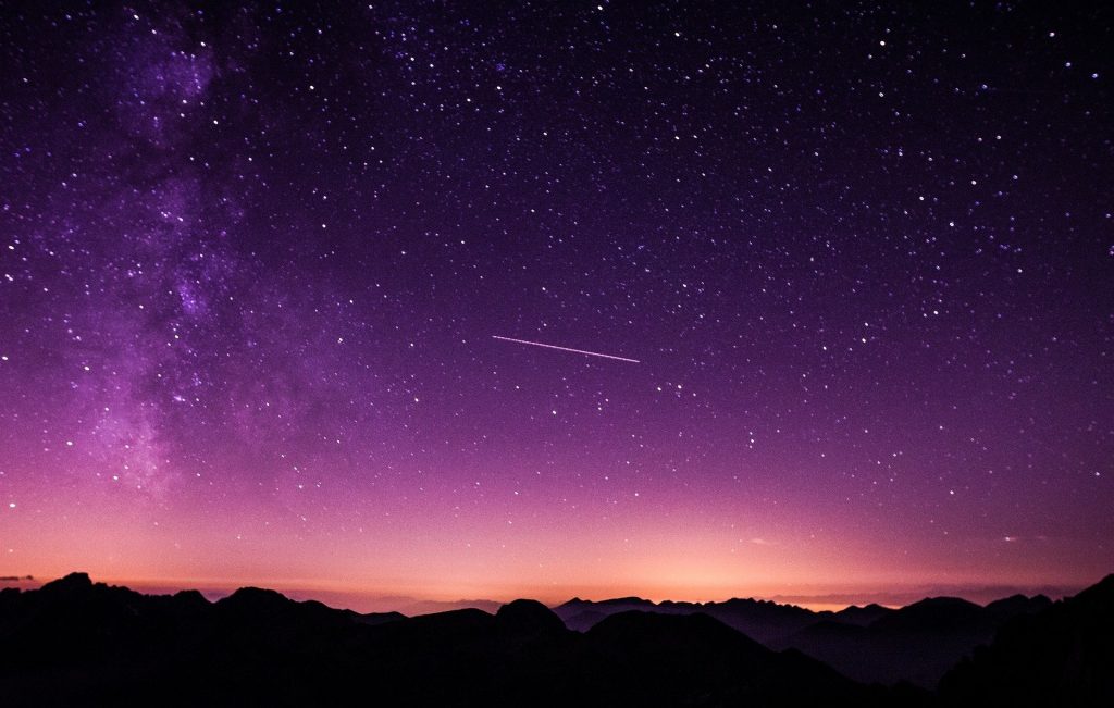 shooting star starry starry night
