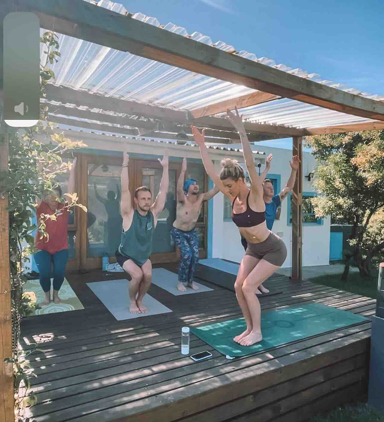 Yoga session Reconnect retreat at Starry Starry Night3 Yoga with Sam